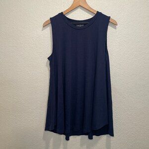 Elegant Navy Sleeveless Tunic